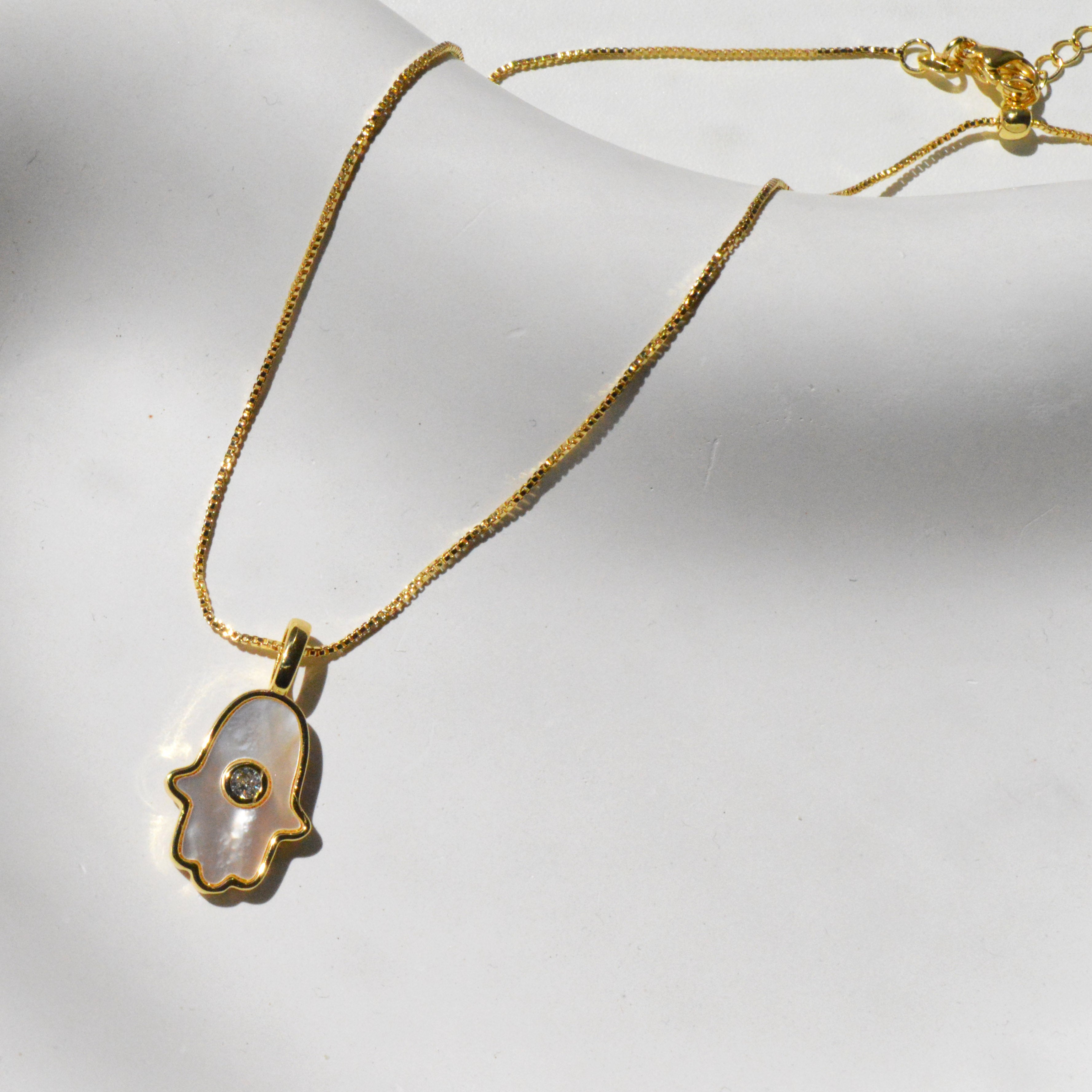 Halo Hamsa Pendant