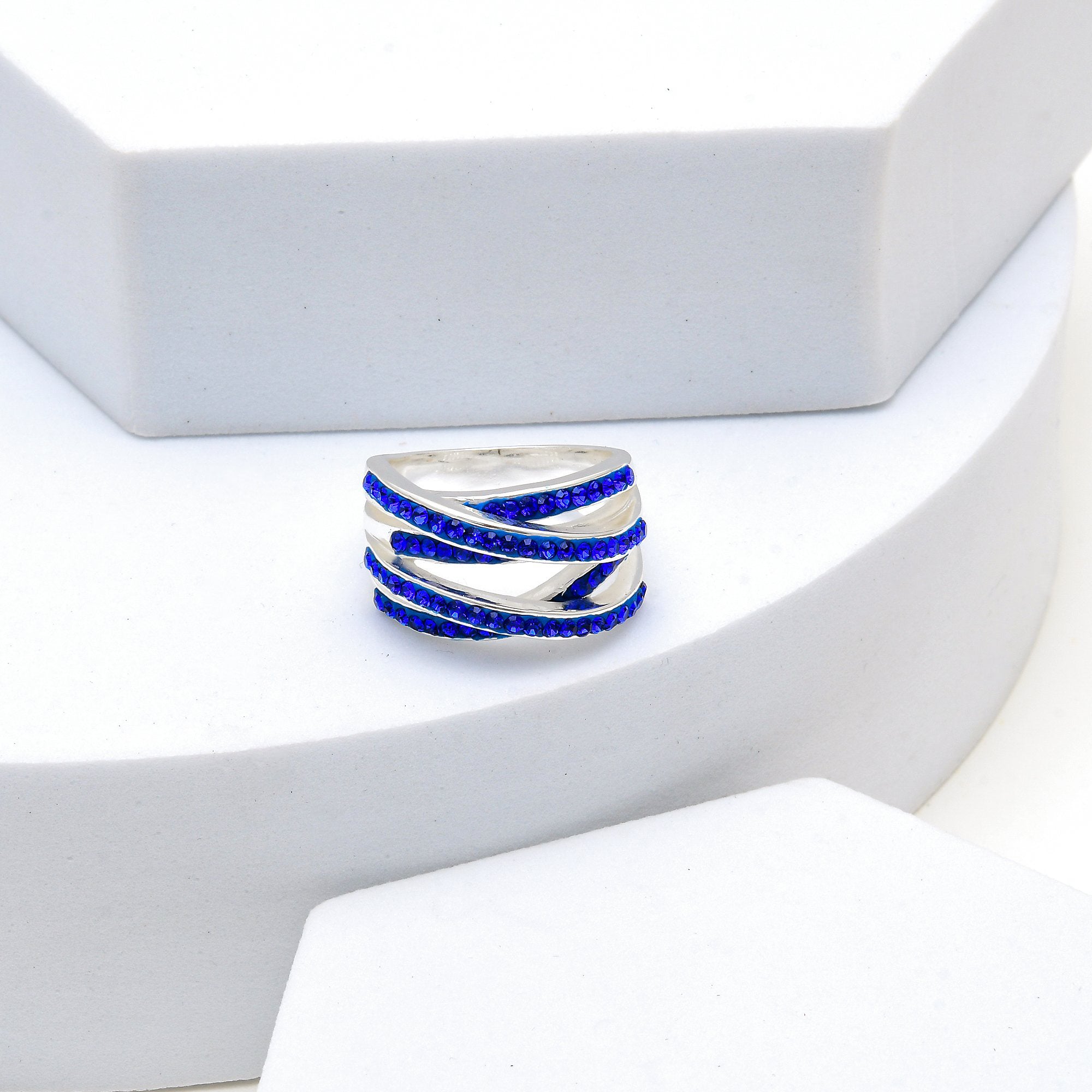 Signature Sapphire Crossover Ring