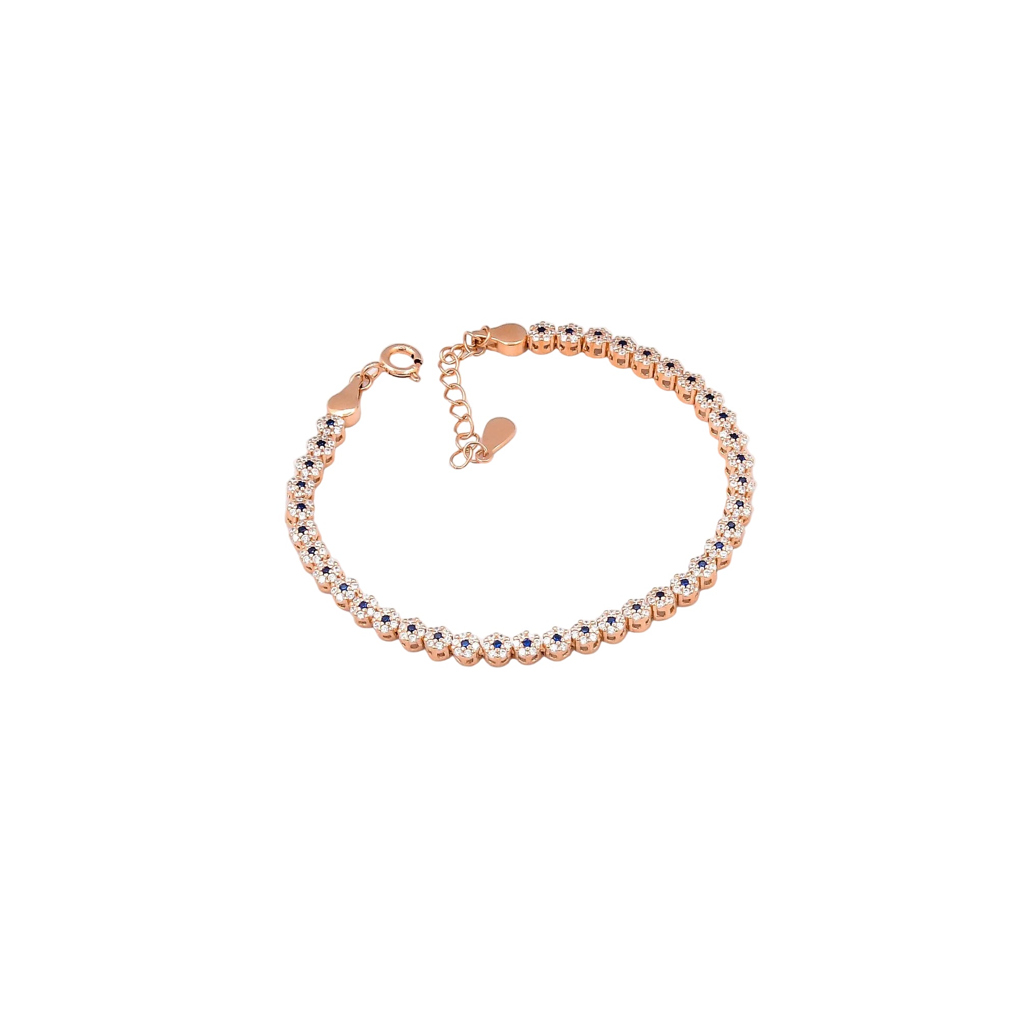 Flower Tennis Bracelet 925