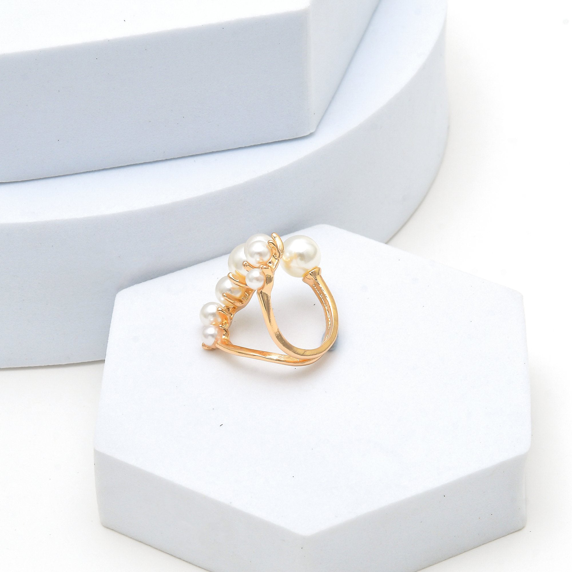 Pearl Bloom Statement Ring