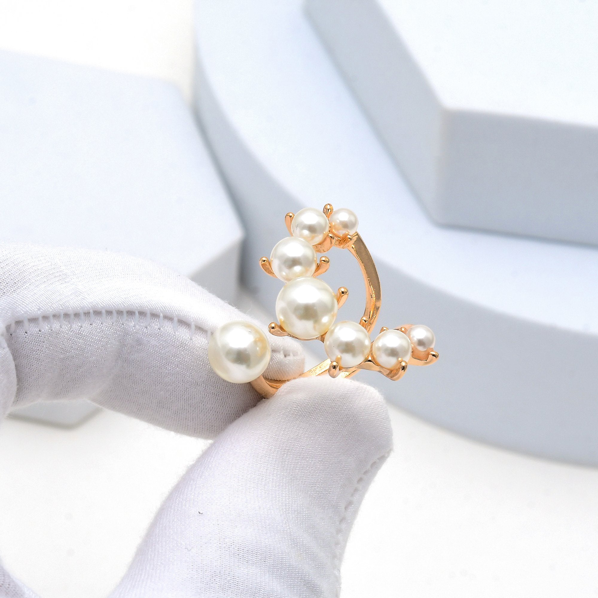 Pearl Bloom Statement Ring