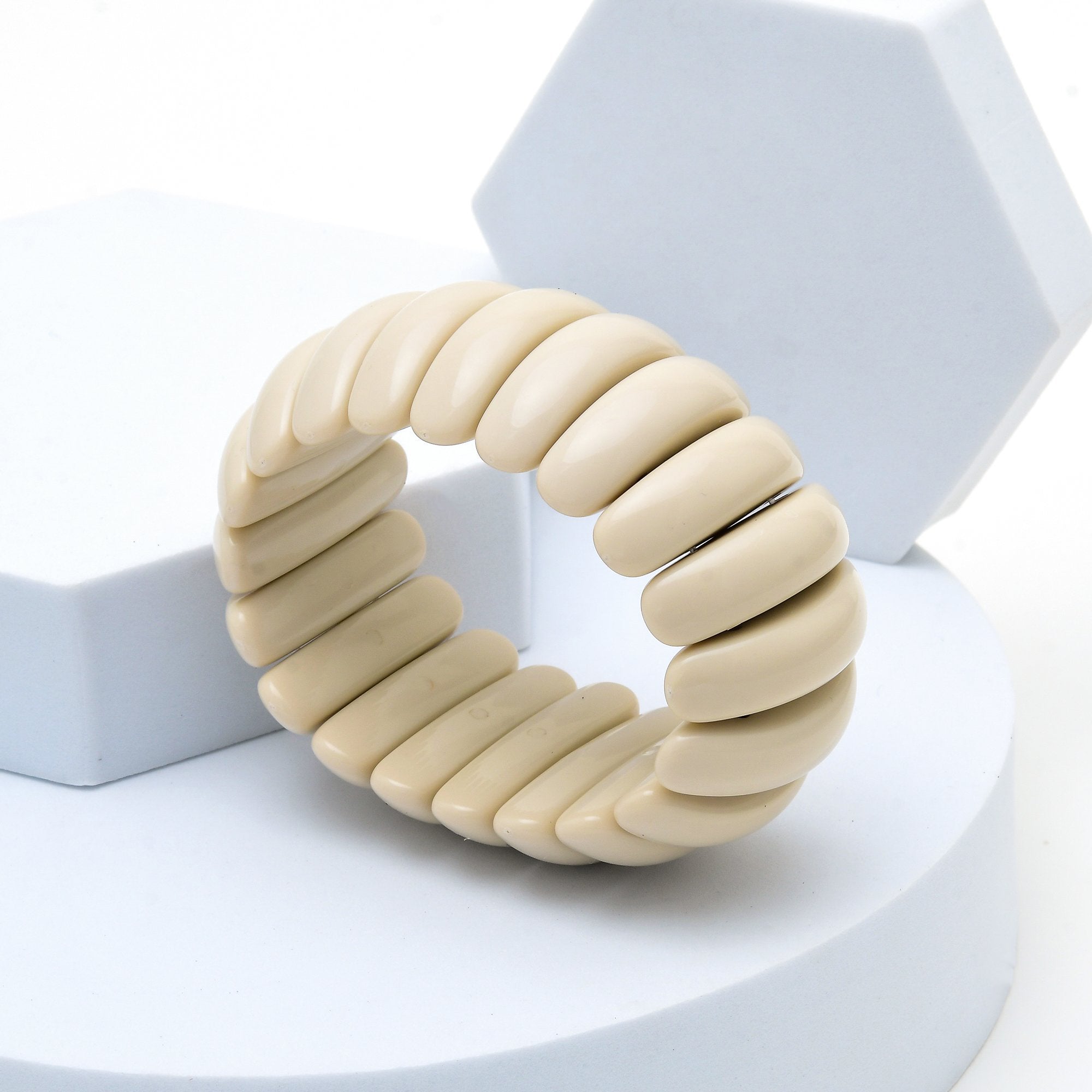 Lightweight acrylic bangle bracelet for women by Civaro