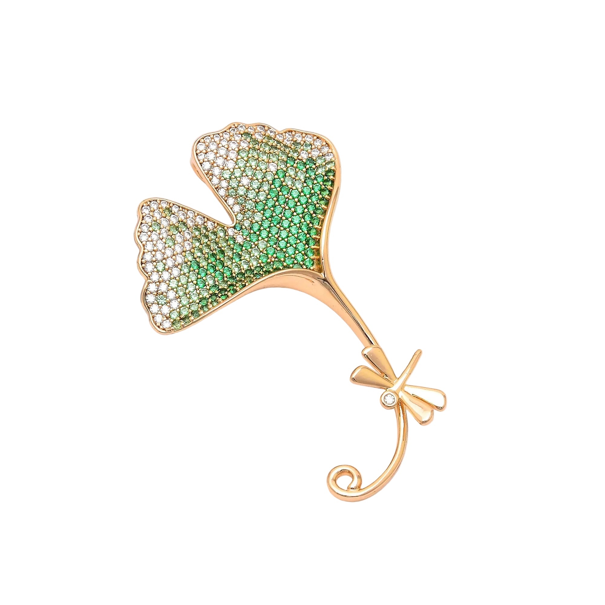 Ginkgo Brooch