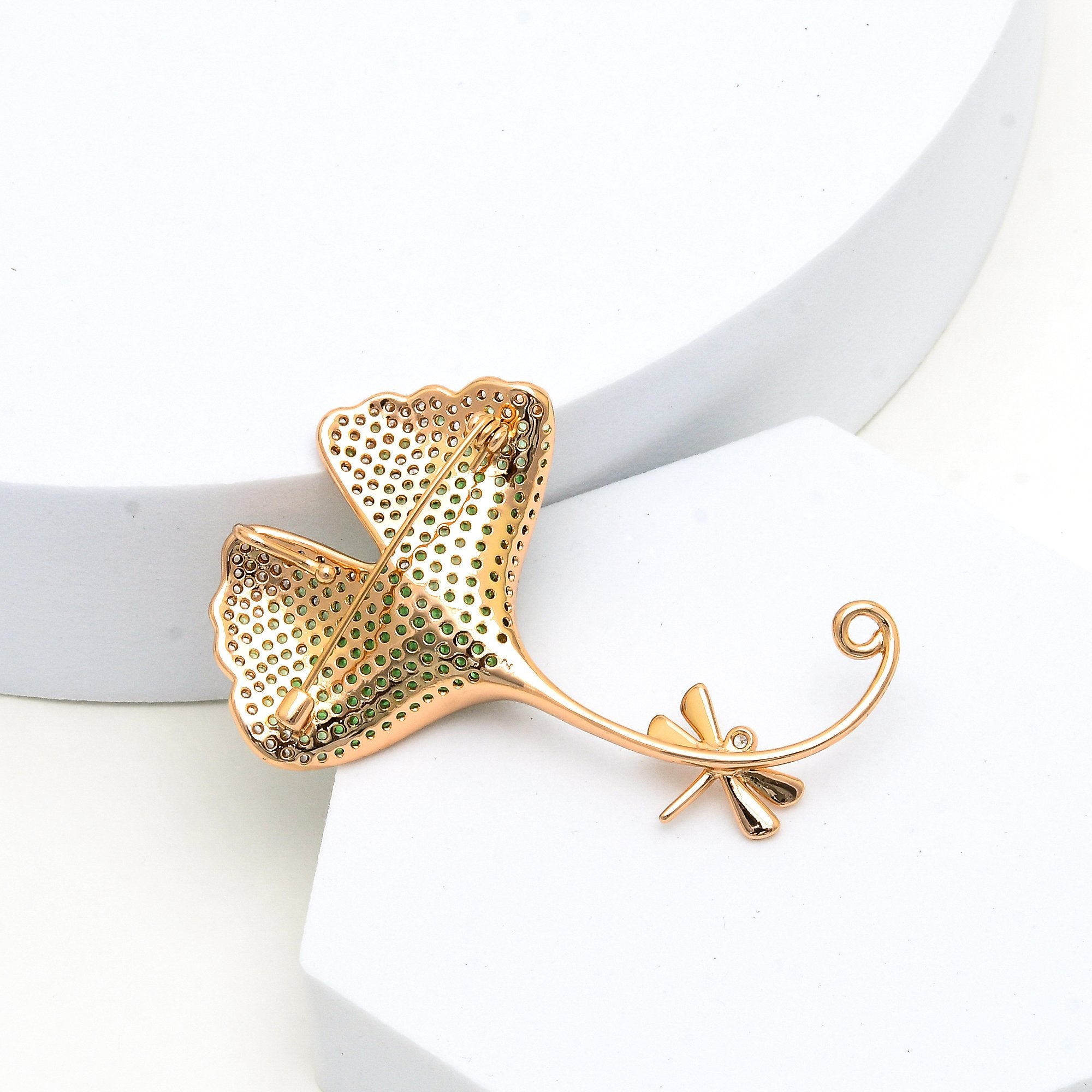 Ginkgo Brooch