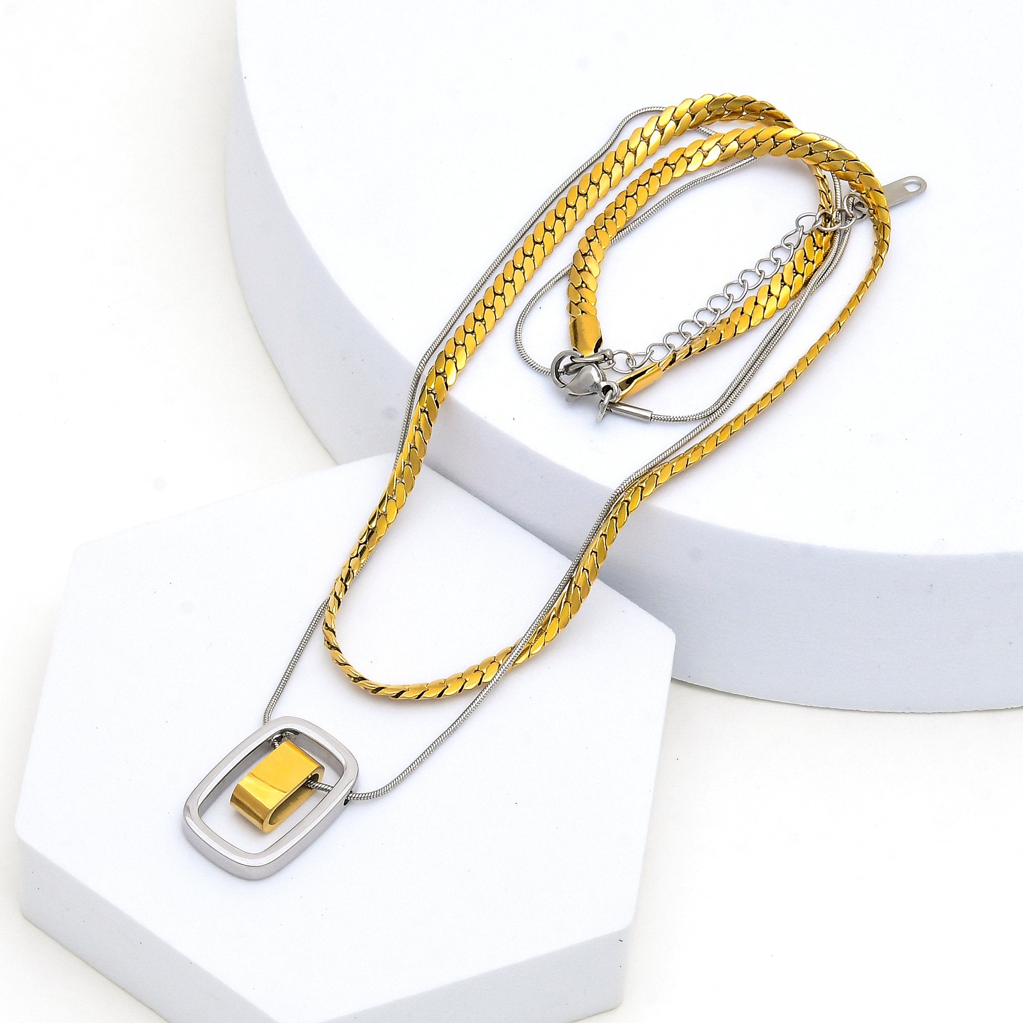 Interstellar Dual Chain Pendant
