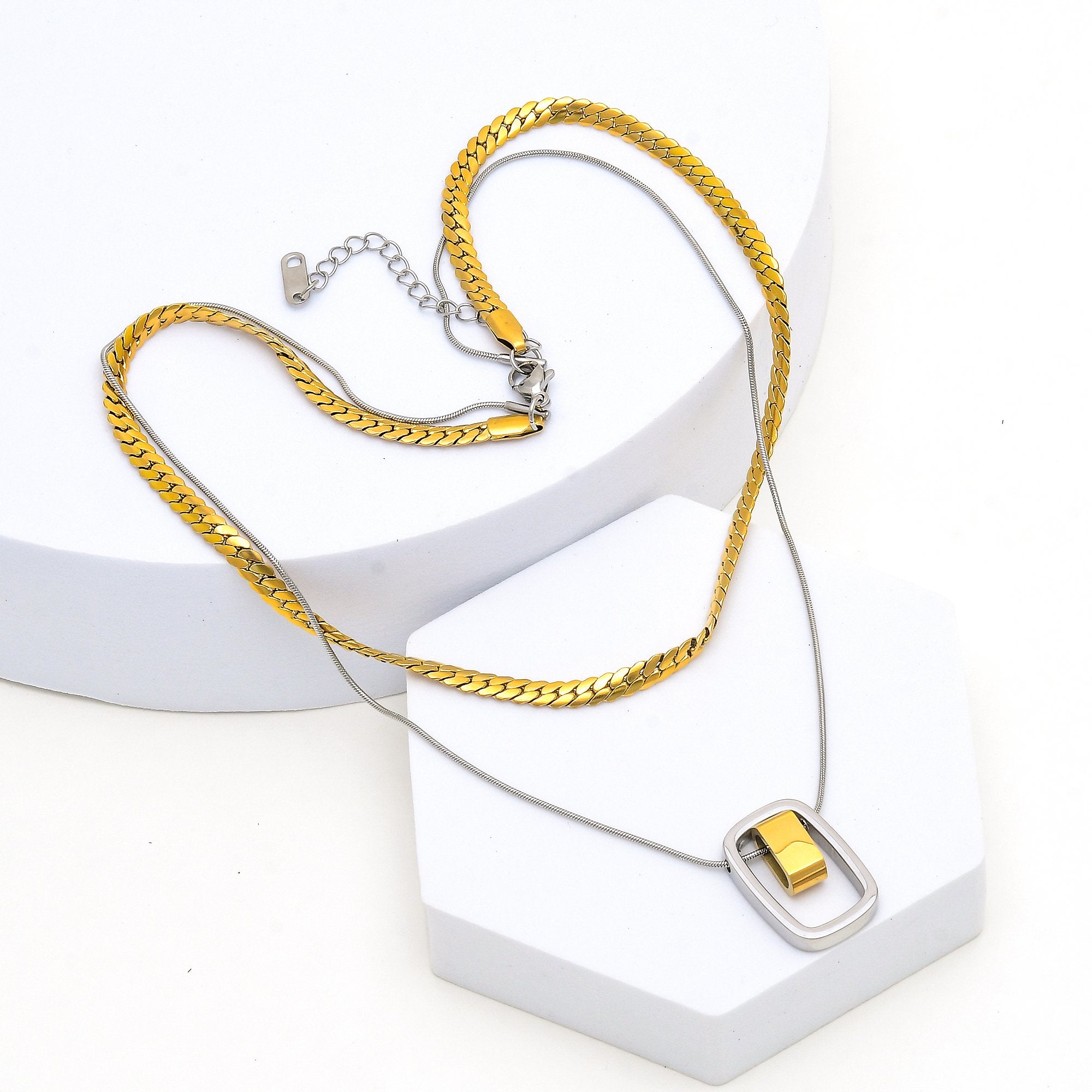 Interstellar Dual Chain Pendant