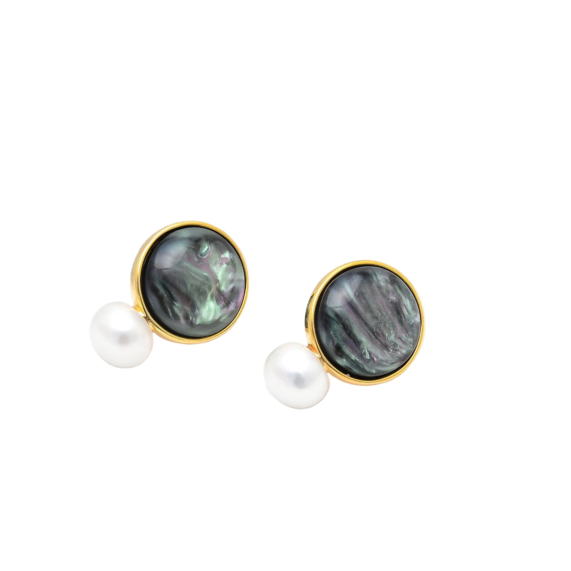Aurora Pearl Studs  ✨