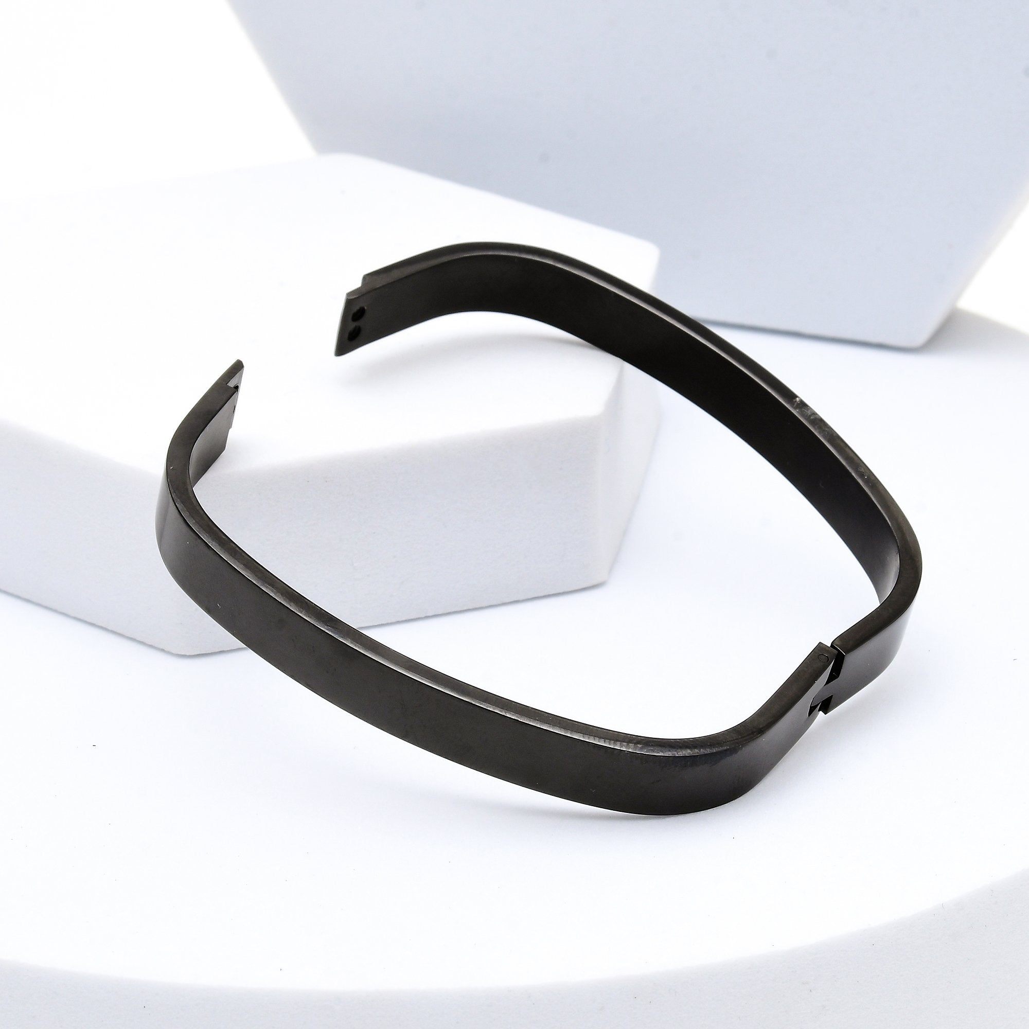Black rectangular frame on a white background