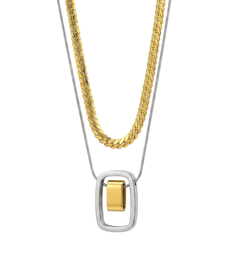 Interstellar Dual Chain Pendant