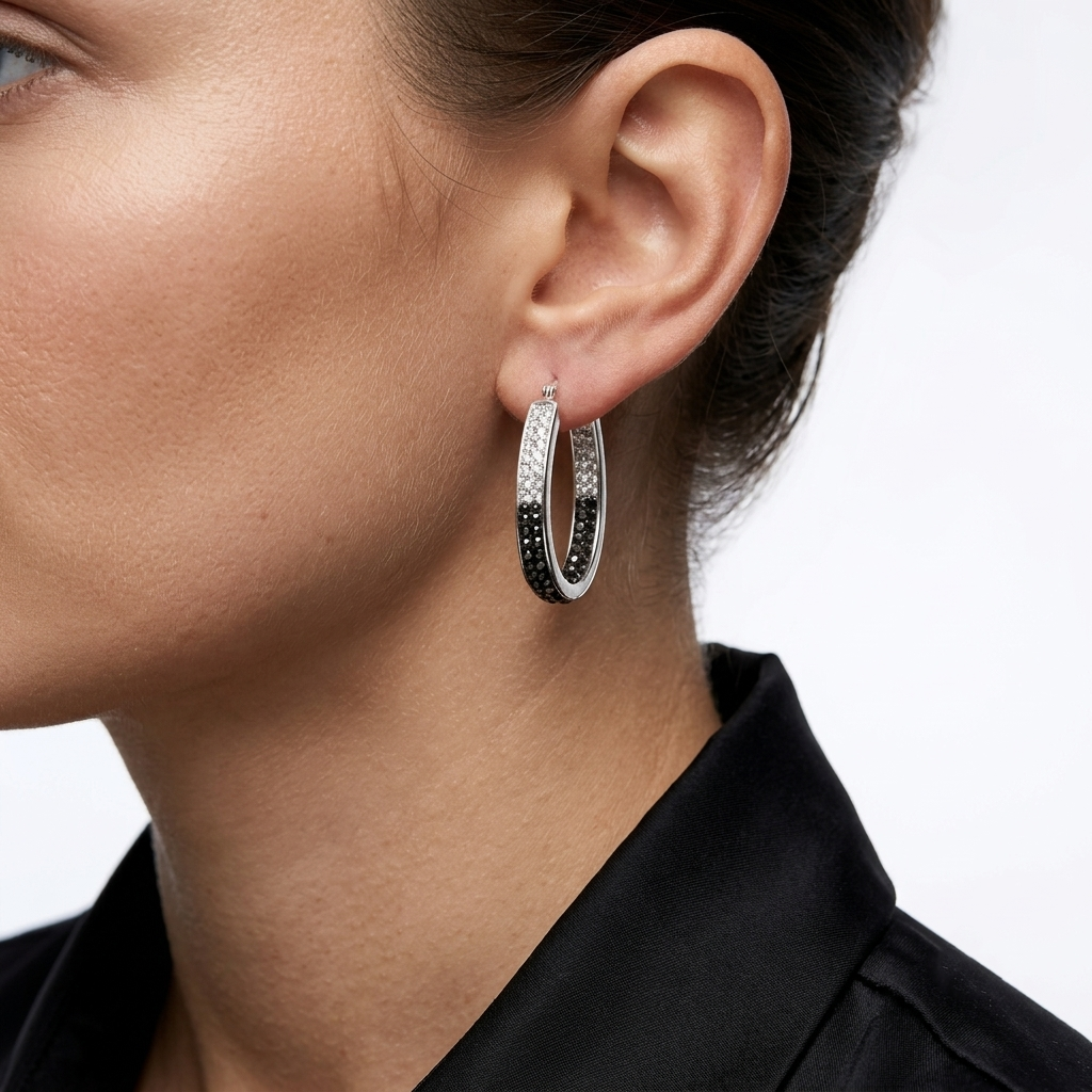 Noir Ombre Hoops