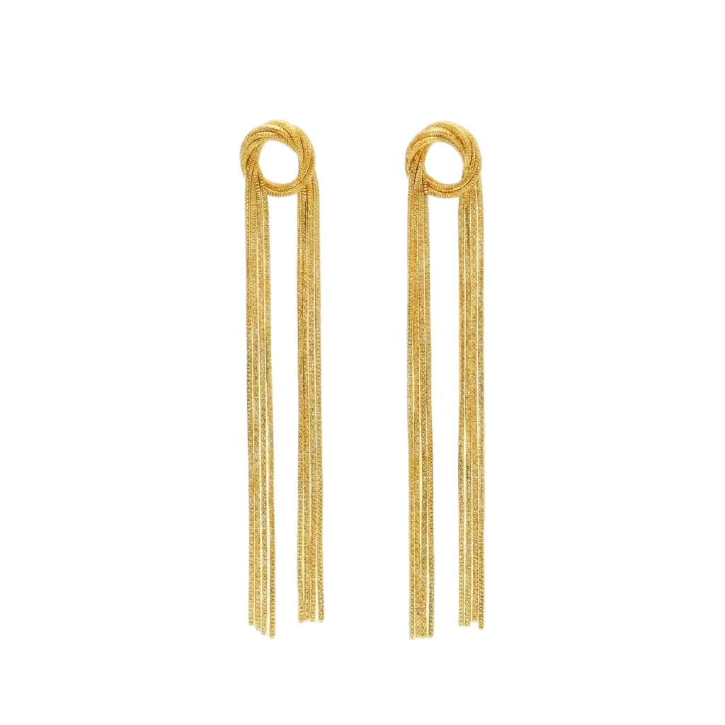 golden knot earrings
