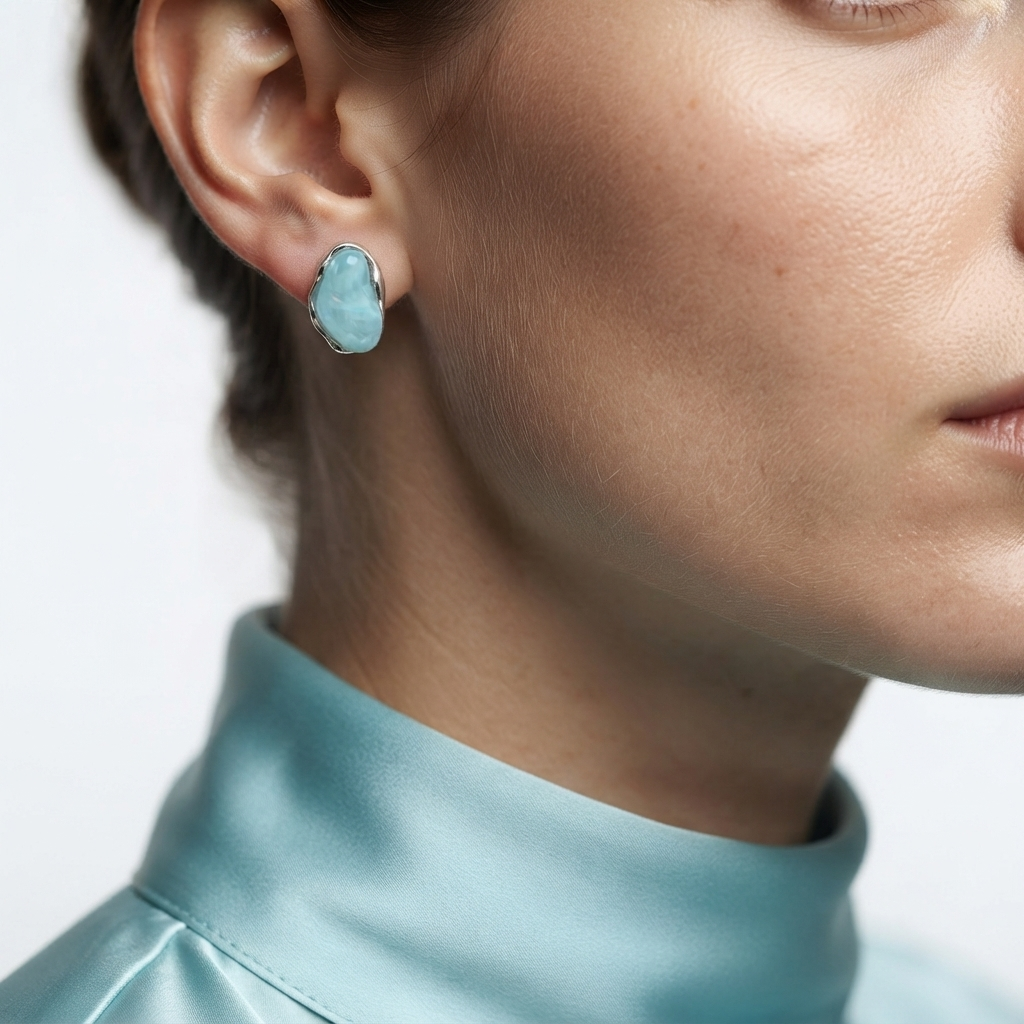 Lagoon Organic Stud Earrings