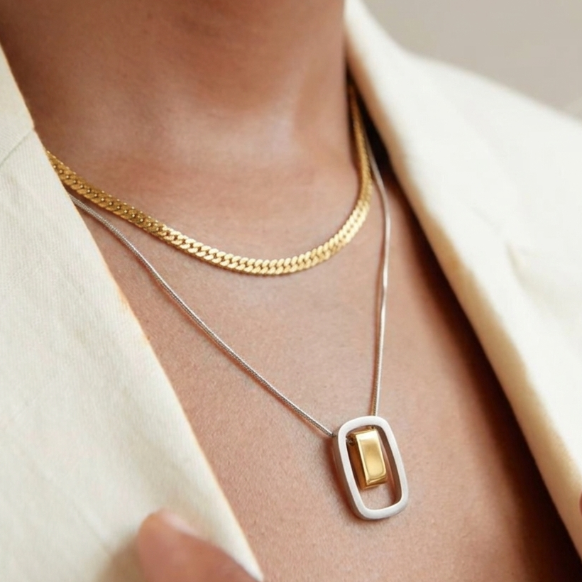Interstellar Dual Chain Pendant