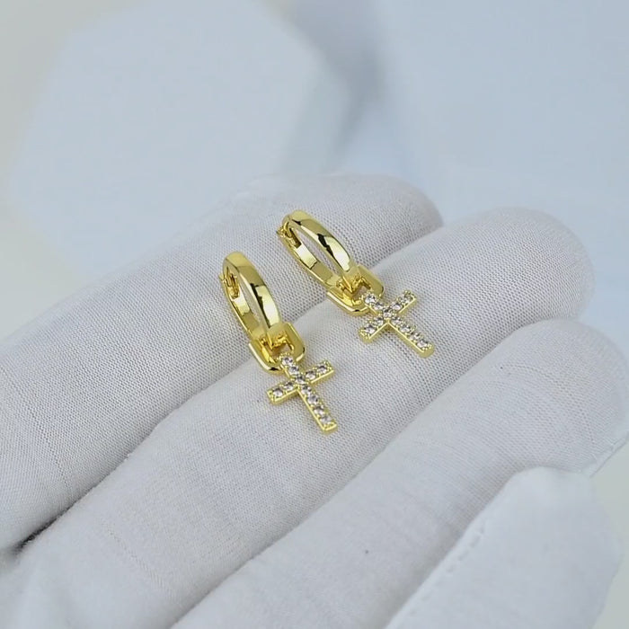 Gold long dangle earrings for weddings, parties and evening wear by Civaro