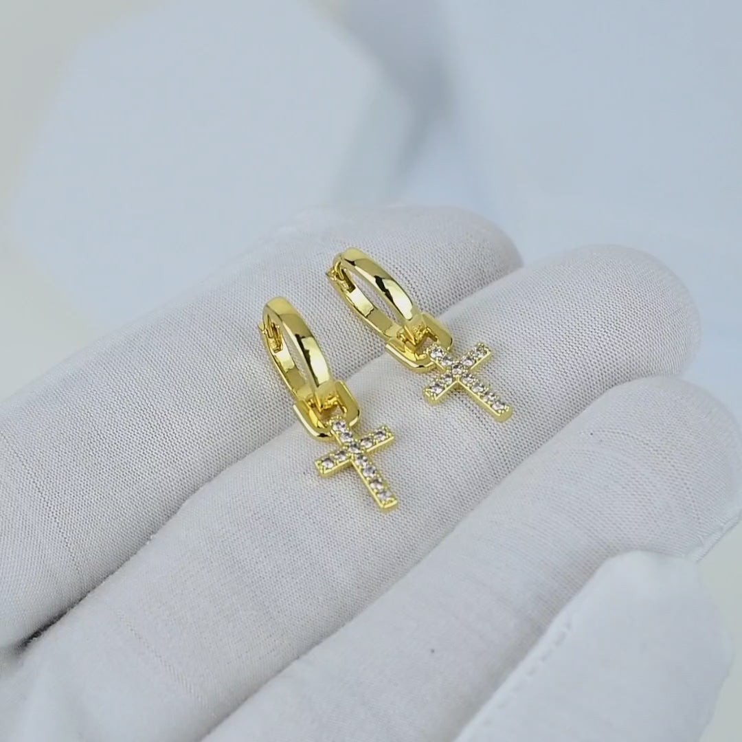 Gold long dangle earrings for weddings, parties and evening wear by Civaro