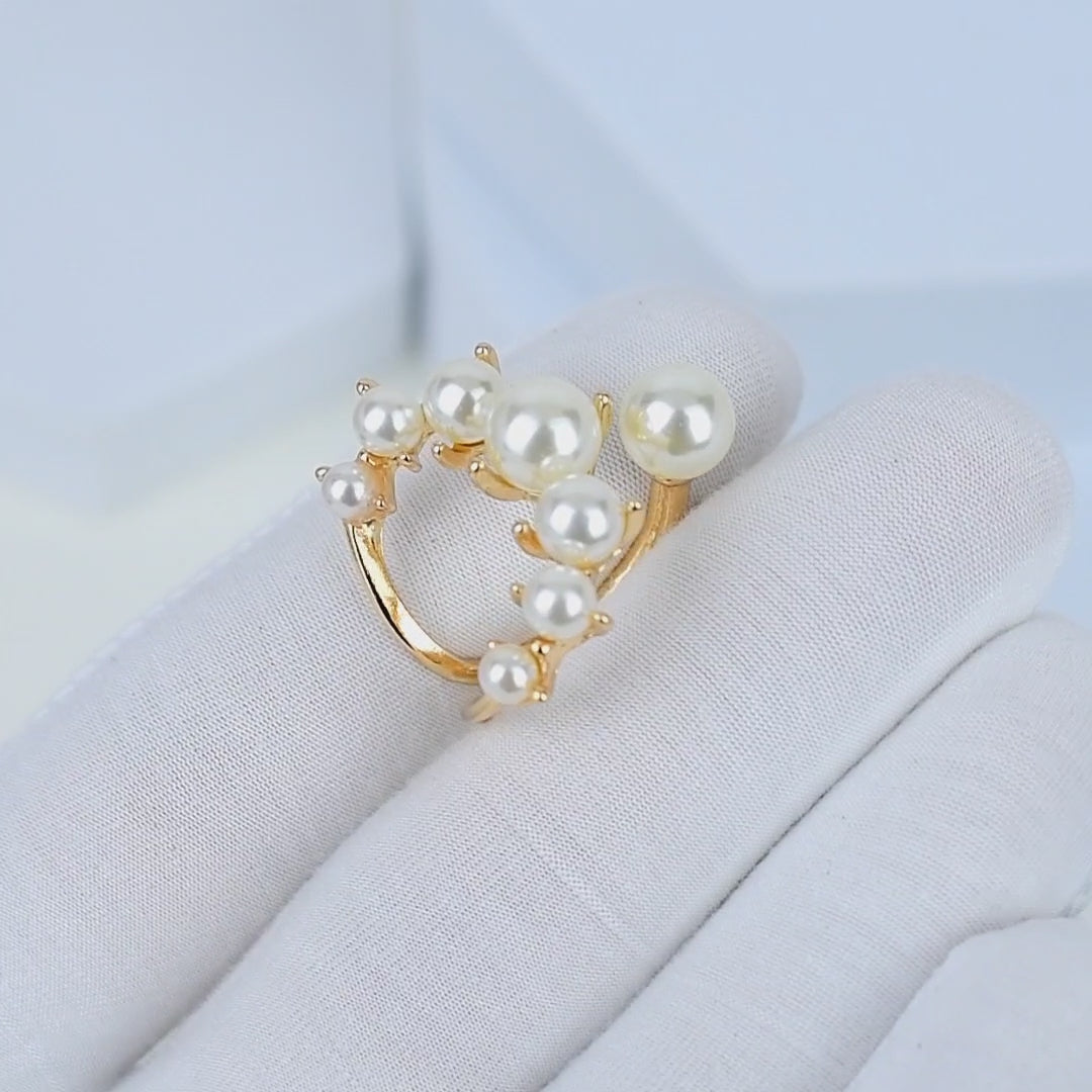 Pearl Bloom Statement Ring