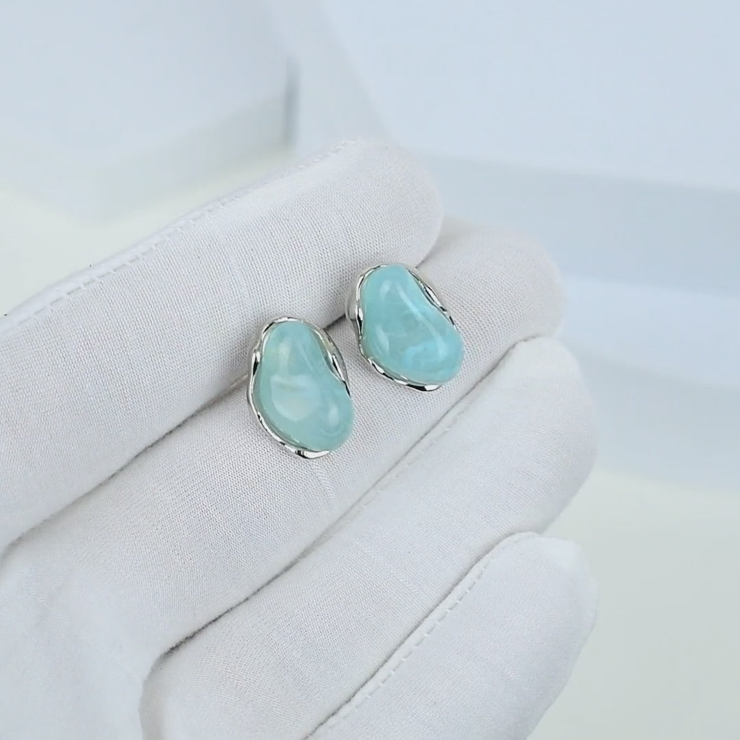 Lagoon Organic Stud Earrings