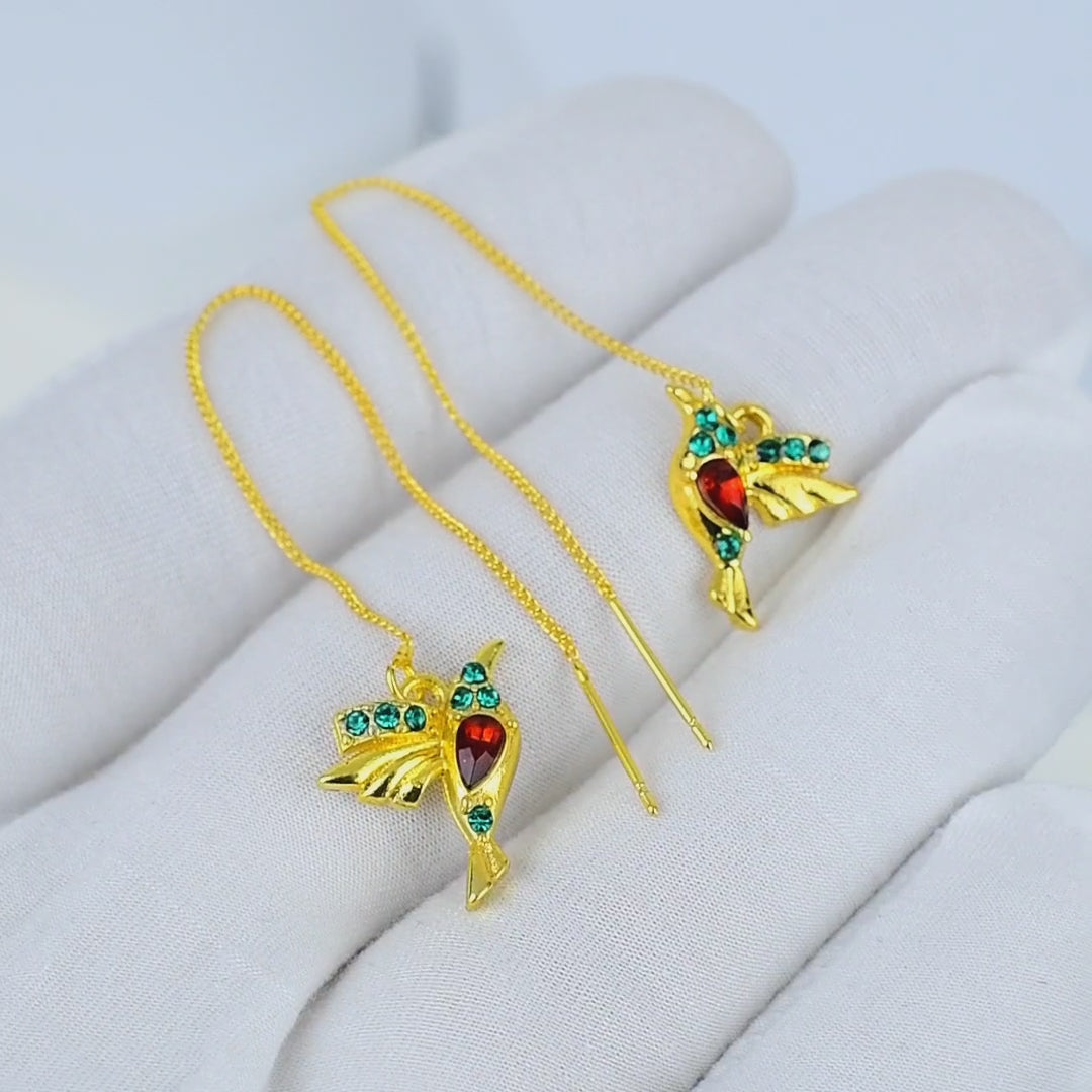     Nature-inspired handcrafted threader earrings perfect for gifting and special occasions.