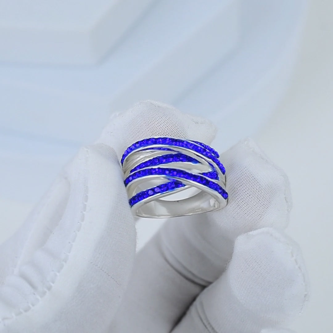 Signature Sapphire Crossover Ring